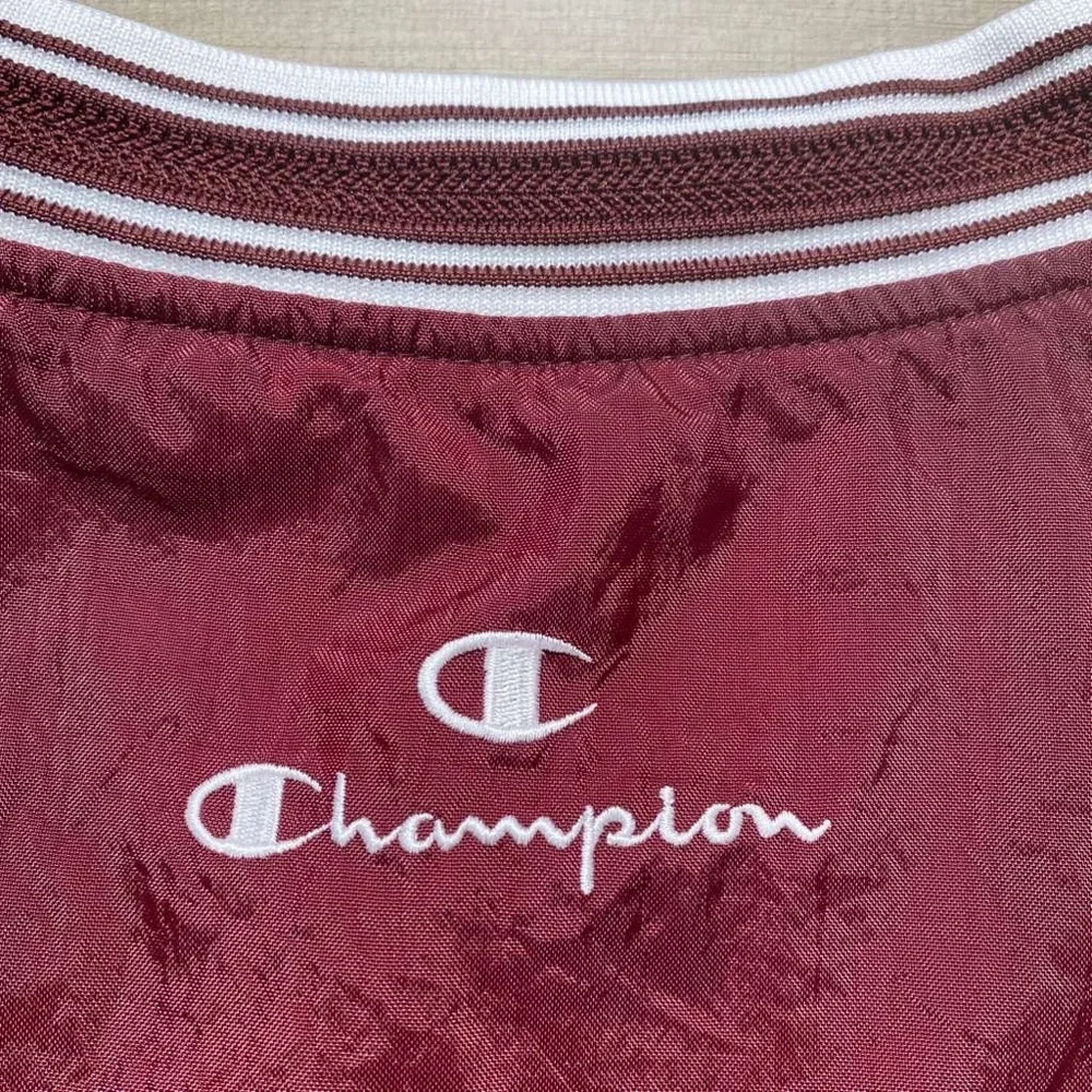 Champion Vintage‎ Mens Nylon Pullover Lined Windbreaker Size Medium